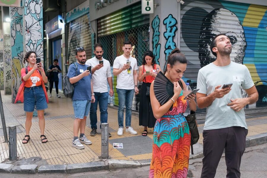 Athens: Street Art Treasure Hunt with Food Stop - Spotting Ino and learning the artists behind the walls