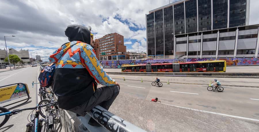 Biking in Full Color: Urban Art Bike Tour - Starting at La Candelaria’s big red wall