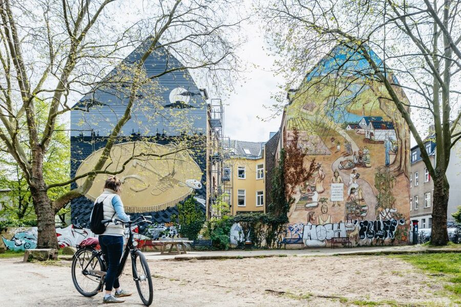 Cologne: Ehrenfeld Street Art Bike Tour - Stop-by-stop: from Eigelsteintor area to Cologne TV Tower photo moments