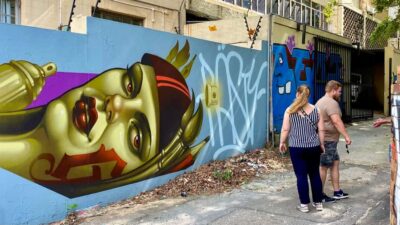 Colours of Johannesburg: A Graffiti & Street Art Tour - First stop: Skinner Café at 70 Juta St, plus a real safety briefing