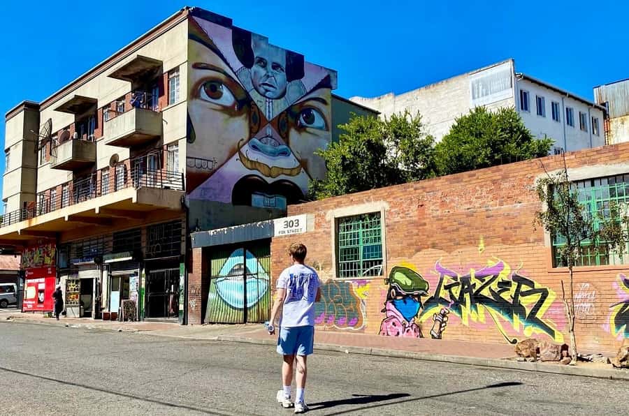 Johannesburg: Street Art and Culture in Maboneng! - A scenic viewpoint and final stretch: keep your eyes open on the way back