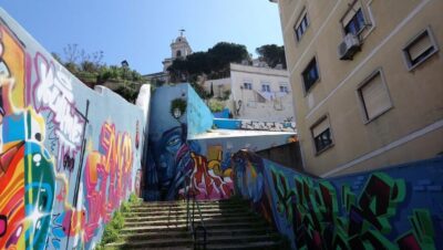 Lisbon: Kickstart Street Art Walking Tour - Meeting at Coreto da Graça: start easy, then start climbing