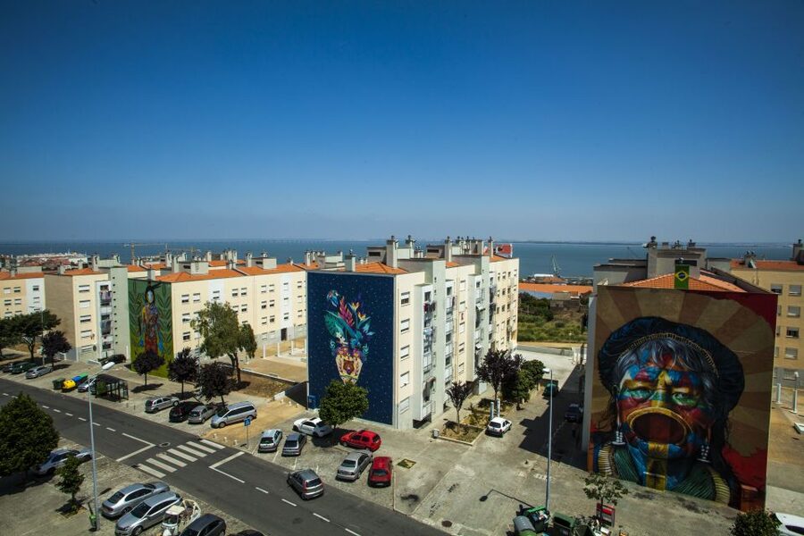 Lisbon: Street Art Tuk Tuk Tour - Art deco warehouses, factory-worker vilas, and the industrial side