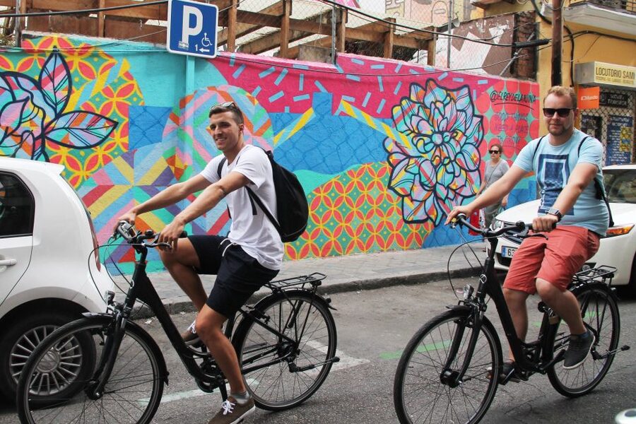 Madrid: Street Art Bike Tour - Malasaña by Bike: Plaza Dos de Mayo and Festival Colors