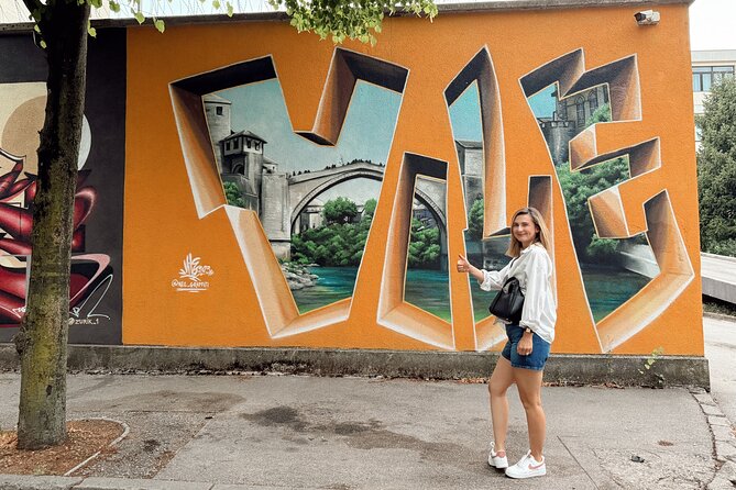 Mostar Street Art & Graffiti Tour - Stop 1: Neretva Hotel and the Beauty of Rebuilt Ruins