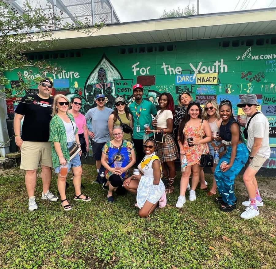 New Orleans Culture Street Art & Mural Walk - Crazy Plant Bae: your real New Orleans kickoff