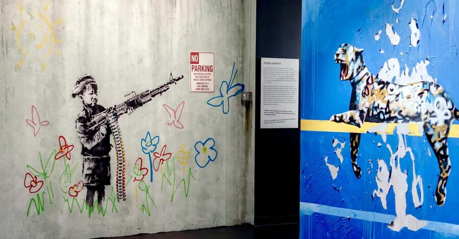 NYC: Entry Ticket To The Banksy Museum - Inside the Oltarsh Building theatre from 1927