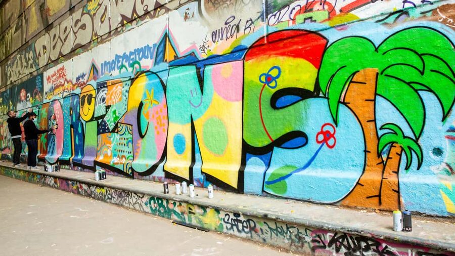 Paris: Graffiti and Street Art Workshop - The Two Hours: From Spray Basics to Lettering on a Large Mural