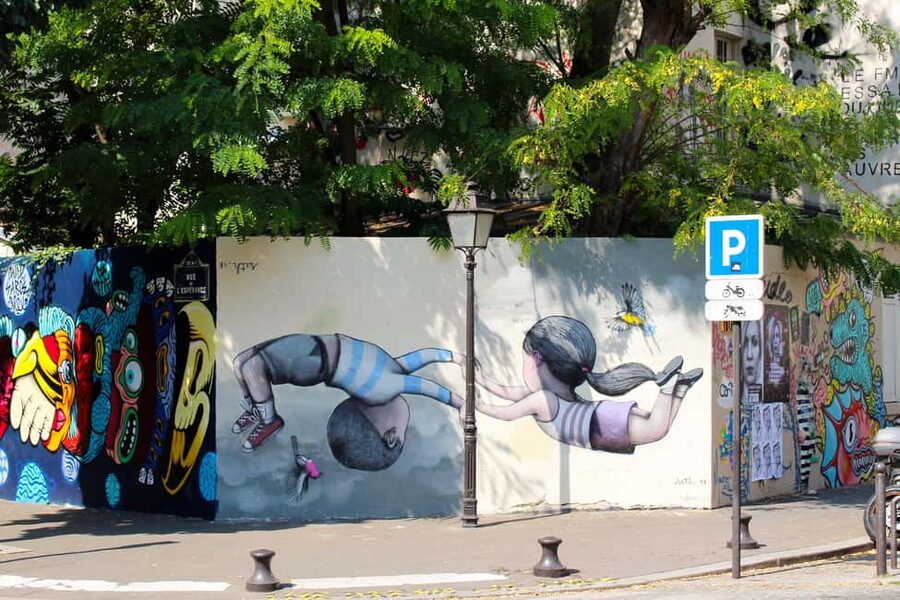 Paris Street Art at La Butte-aux-Cailles - La Butte-aux-Cailles: the Paris hill that feels like another world