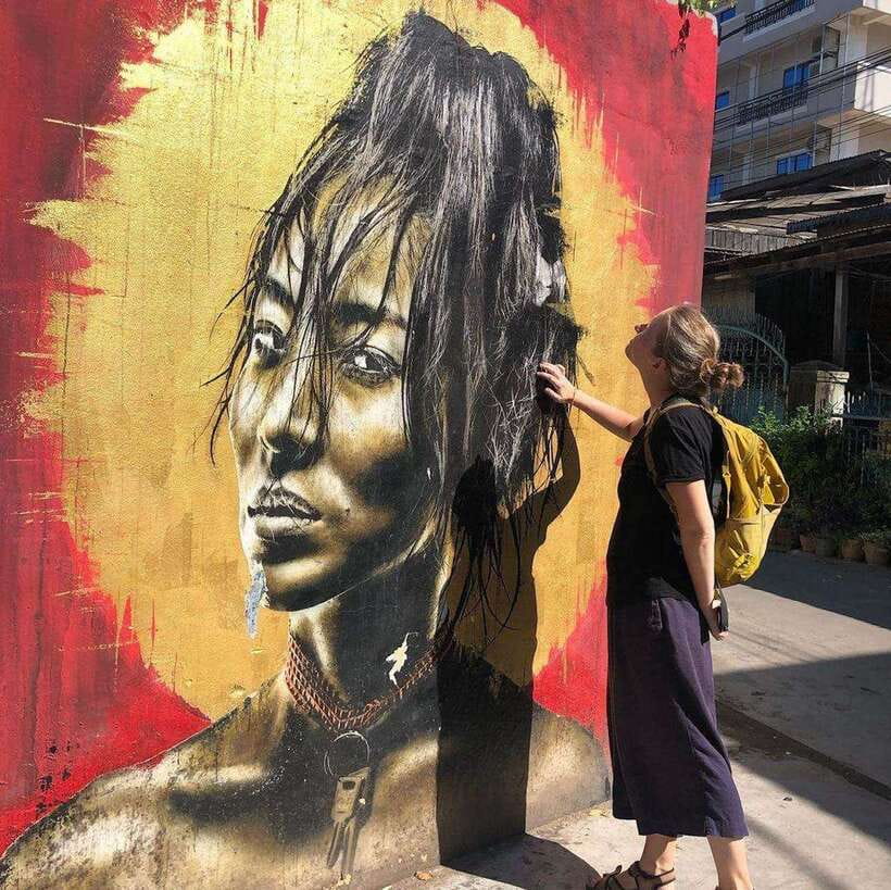 Phnom Penh | Food & Street Art Half Day Tour by Tuk Tuk - Wat Botum Park: a calm pause between murals and meals