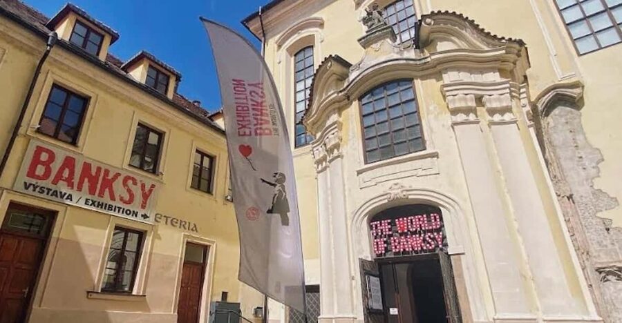 Prague: The World of Banksy Immersive Experience Ticket - A Prague church gives Banksy the perfect backdrop