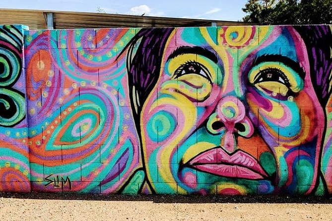 RoRo Street Art Tour in Phoenix - The Churchill Stop: Shipping Container Sculpture Meets the One- and -A- Half Mural
