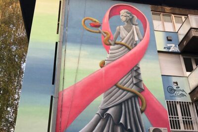 SARAJEVO STREET ART TOUR (art, history & mystery) - sARTajevo! - Stop 1: Bentbaša and the mural about preserving monuments