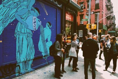 Street art tour at Soho - Starting where SoHo energy turns into art: Broadway-Lafayette