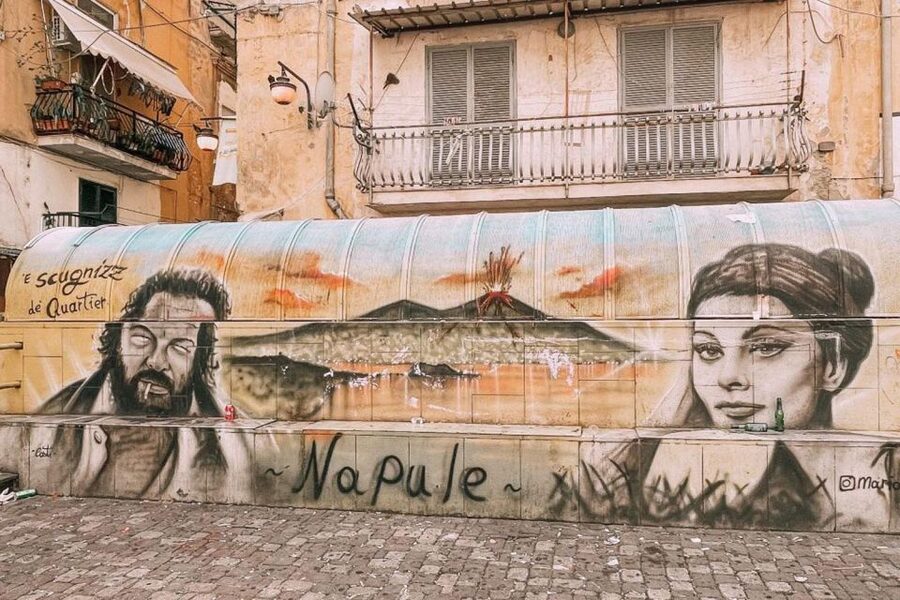 Street art tour of the Spanish Quarters & Maradona idol - Cyop&Kaf and the quick way to spot street-art signatures