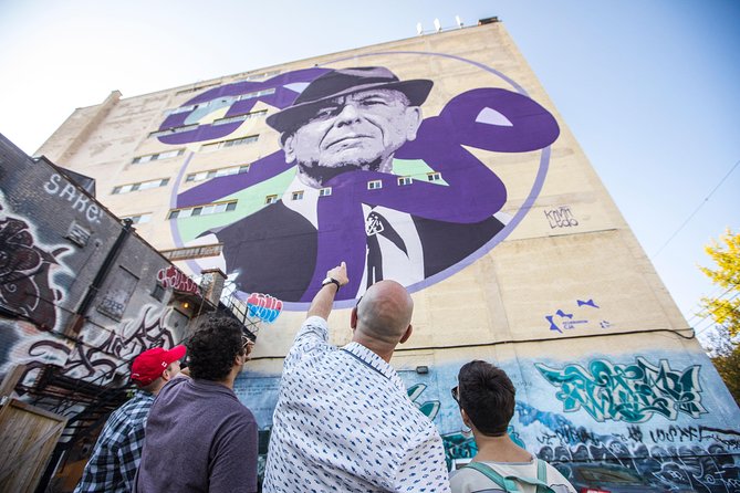 The Montreal Street Art & Mural Tour - Stop 2: Leonard Cohen’s Mural for Montreal Memory on a Grand Scale