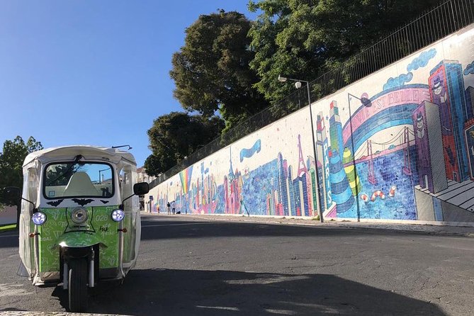 Tuk Tuk Lisbon: Exploring Urban Art - Santa Apolónia Sidewalk Stop: Pichi&Avo’s Color + Sculpture-Like Attitude