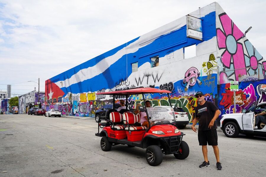Wynwood Art District 1-Hour Wynwood Buggies Street Art Tour - The Wynwood Walls warehouse stop: what you should expect